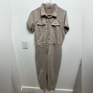 YFB- Short Sleeve Denim Jumpsuit (M)